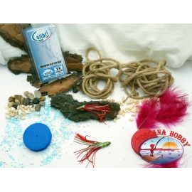 2 Polipetti Octopus 7 CM+amo acciaio 1/0+Fluorocarbon-PINK VIOLET/PINK.CB330