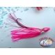 2 Polipetti Octopus 7 CM+amo acciaio 1/0+Fluorocarbon-PINK VIOLET/PINK.CB330