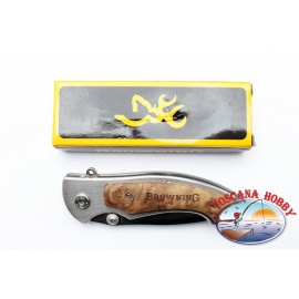 Browning Pocket Jagdmesser Holz und Metallgriff W06 China Hersteller