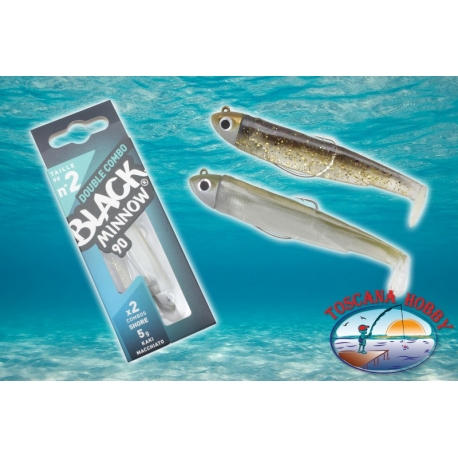 Doble Combo Black Minnow 90 Fiiish Combos Orilla de 5 gr 