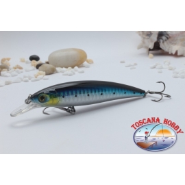 Minnow Viper tipo Rapala 10 cm-14gr Flotante col. negro plata.AR.411