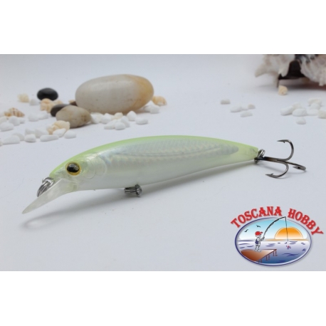 Minnow Viper tipo Rapala 10 cm-14gr Flotante col. amarillo fluo.AR.424