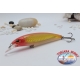 Tête de Vipère type Rapala 10 cm-14yl Flottant col. de couleur orange et jaune.AR.435