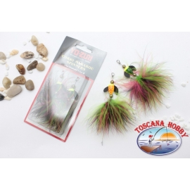 Yo-Zuri Corky Marabou Spinners Firetiger größe 8 Y246-FT.FC.T49