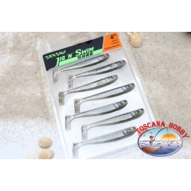 JIG'N SWIM Shad 9,5 cm-7 pcs. Spinning Sea Bass. Twinkle Minnow. Flavored.AR545