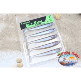 JIG'N SWIM Shad 12  cm-5 pz. Spinning Spigola. Reflex Shiner.  Flavored.AR552