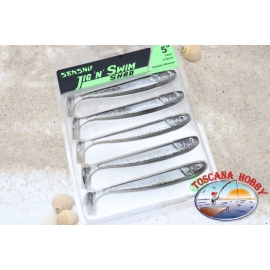 JIG'N SWIM Shad 12 cm-5 stk. Spinnfischen Auf Wolfsbarsch. T. Minnow. Flavored.AR553