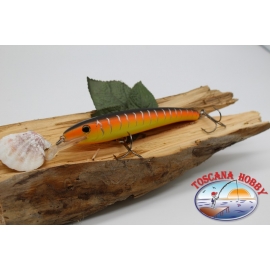 Artificiale Minnow Viper stile Rapala, 15cm-27gr. col. arancio/giallo. FC.V71