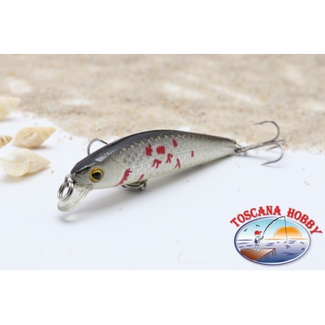 Artificial Minnow VIPER 6.5 cm - 4,75 gr. Floating, col: white & blood.AR.662