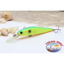 Artificial Minnow VIPER, 7 cm - 5,90 gr. Sinking, with: green & yellow.AR.679