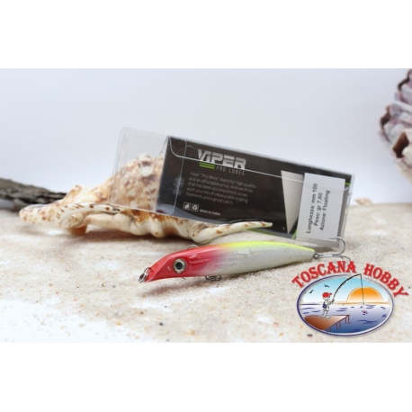 Wobbler Viper Minnow, 10 cm - 7,6 gr. Floating YELLOW RED