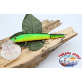 Künstliche Lures Viper warteschlange gelenken 12cm-14gr Floating col.yellow/green FC.V278