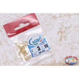 Ami da pesca Colibri, Size 3, Pezzi 15, con occhiello , CB141