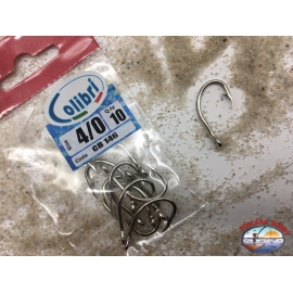 Fishing hooks, Colibri, Size 4/0, Pieces 10, with the eyelet , CB146