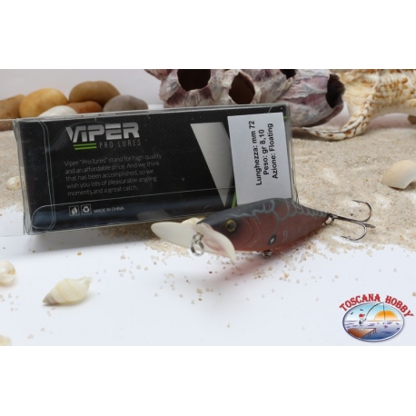 Leurres artificiels de Vipère, type Popper, 7.2 cm, 8,1 g, Flottant