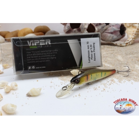 Esche Artificiali Viper, tipo Minnow, 7 cm, 5,3 gr,Floating