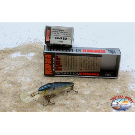 Esche artificiali Rapala Shad Rap Deep Runner SR-5, 5 cm, 6 gr SR-5 SD