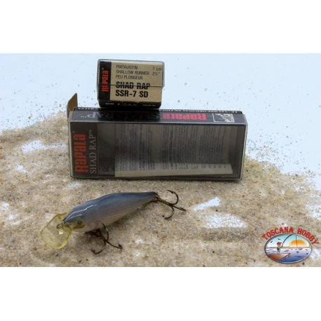 Appât artificiel Rapala Shallow Shad Rap SSR-7, 7 cm, 7 gr flottant SSR-7 SD