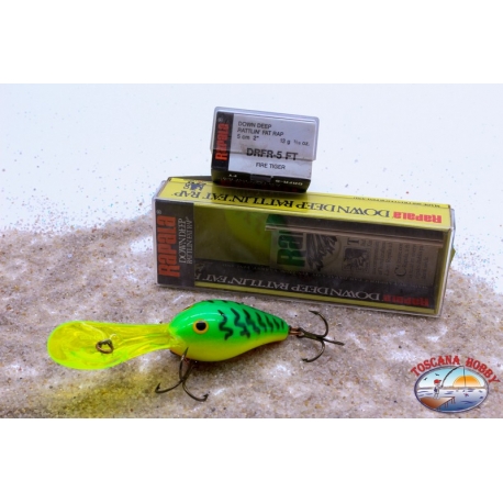 Künstliche Köder Rapala Downdeep Rattlin ' fat Rap DRFR-5, 5 cm, 13 gr DRFR-5 FT