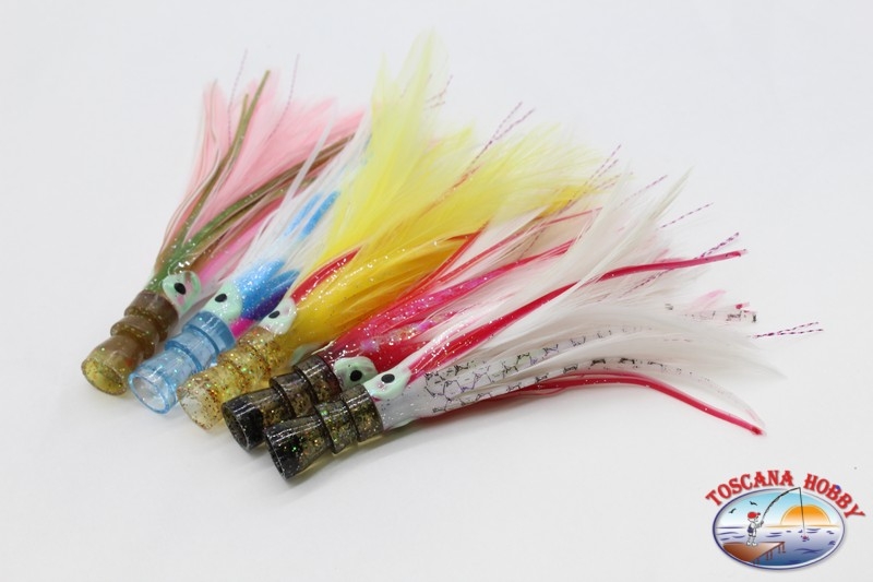 Trolling lures: kalice octopus+feather+brill craft head
