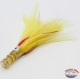 Leurres de pêche à la traîne: kalice octopus + plume + brill 12 cm Tête faite main-couleur T182