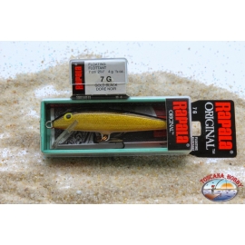 Esche artificiali Rapala Original 7 G, 4gr, Col. Gold Black, floating 