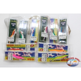 Totanare Yo-Zuri Squid Jig-Lot 10 PCs assorted LT.45