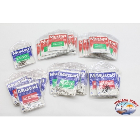 Hameçons Mustad - 50 pièces Taille assortie 14/16/18 - aperçu