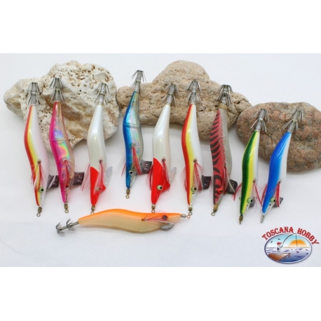 Totanare Yo-Zuri Squid Jig - 10 pz assortite - Anteprima