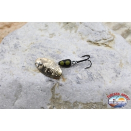 Cuchara de pesca giratoria Pantera Martin craft con gancho triple 2gr