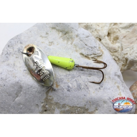 Cuchara de pesca giratoria Pantera Martin craft gancho triple 15gr