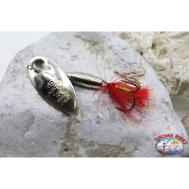 Cuchara de pesca giratoria Pantera Martin craft gancho triple con plumas 15gr