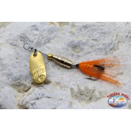 Cuchara de pesca giratoria Mini shine Artigianale anzuelo artesanal con plumas de 1,5 gr