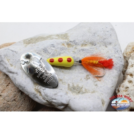 Cuchara de pesca giratoria Pantera Martin craft anzuelo emplumado 15gr