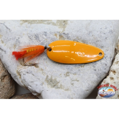 Spoon Peach wavy Panther Martin craft fishhook feathered 12gr