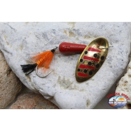 Cuchara de pesca giratoria Pantera Martin craft anzuelo emplumado 15gr