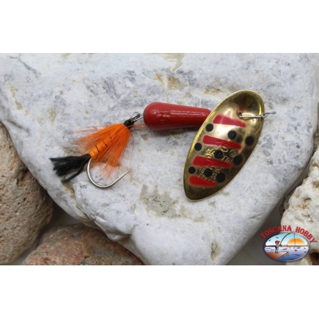 Cuchara de pesca giratoria Pantera Martin craft anzuelo emplumado 15gr