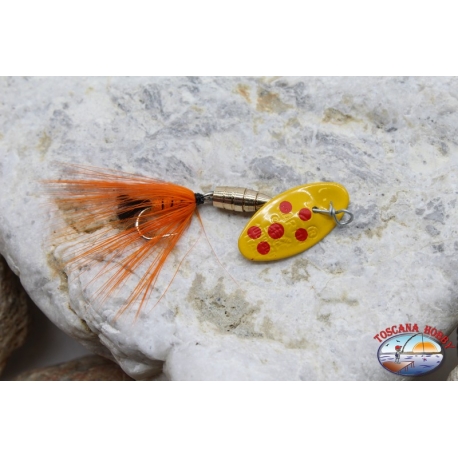 Cuchara de pesca giratoria Pantera Martin craft anzuelo emplumado 6gr