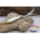 Esca metallica JIG, 31gr-5,5cm, con ancoretta piumata, white yellow