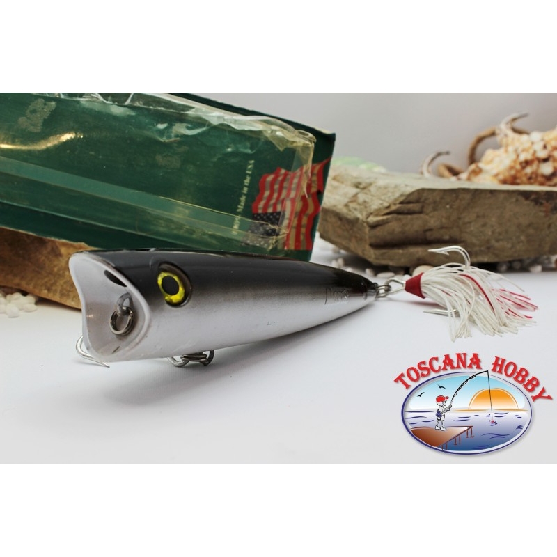 Artificial bait Mann's Chug-N-Spit with anchor and filaments