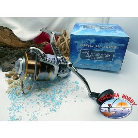 Mulinello Spinning ALCEDO MAG III 8008 pesca serra