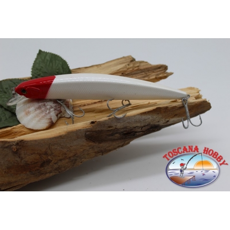 Artificiale Minnow Jerk 3 ancorette 13cm-18,5gr Floating col.testa rossa FC.V381