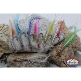 Silicone craft bait with filaments and feathers from 8/8. 5 cm Hook 1/0 R. 734