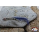 Silicone craft bait with filaments and feathers from 8/8. 5 cm Hook 1/0 blue