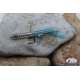 Silicone craft bait with filaments and feathers from 8/8. 5 cm 1/0 light blue hook