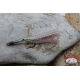 Silicone craft bait with filaments and feathers from 7 cm Hook 1/0 pink