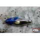 Artificial Skipping Lures 11,5 cm-50 gr silver head blue