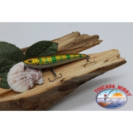 Künstliche Lures portugalk the dog Viper 8cm-5,8 gr Floating col. Gold gestreift FC.V418