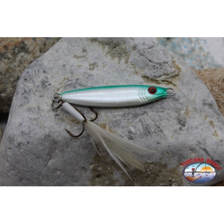 Esca metallica JIG Yo-Zuri 19,5gr 6,5m con ancoretta piumata