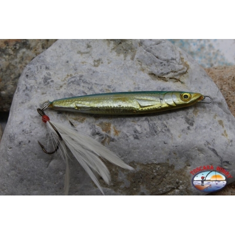 Esca metallica JIG Yo-Zuri 31gr 8m con ancoretta piumata